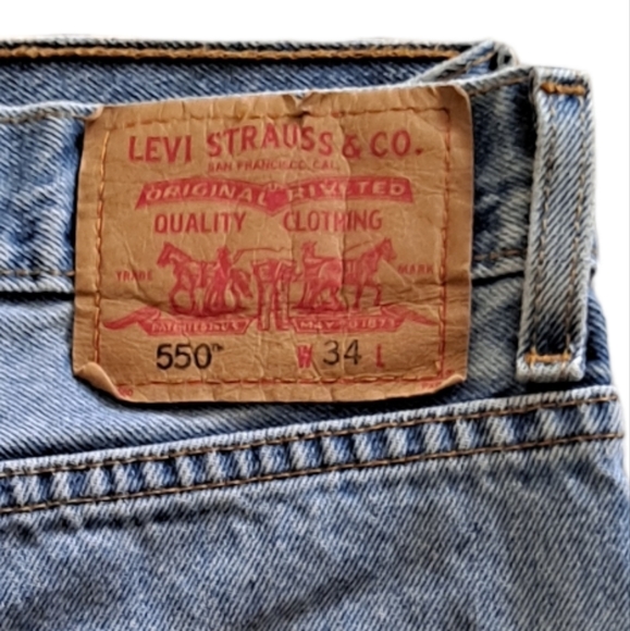 Levis 550 Vintage blue denim shorts - Picture 4 of 4